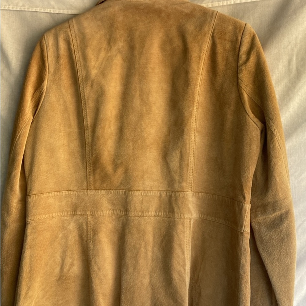 Liz Claiborne Suede Leather Jacket in Camel Brown - Picture 6 of 6